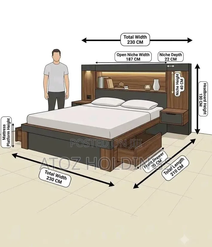 Beds/Storage Wooden Beds in All Sizes Colours From 2,000,000/- Only