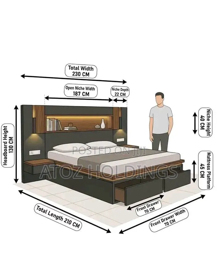 Beds/Storage Wooden Beds in All Sizes Colours From 2,000,000/- Only