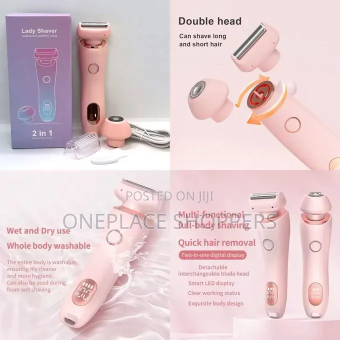 Electric Razor for Women 2 N 1 Bikini Trimmer Face Shaver Hair Removal