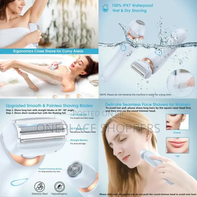 Electric Razor for Women 2 N 1 Bikini Trimmer Face Shaver Hair Removal