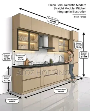 Kitchen Cabinets Parallel Design From 5,000,000/- Per Running Meter