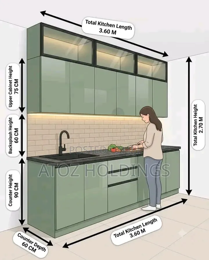 Kitchen Cabinets Parallel Design From 5,000,000/- Per Running Meter