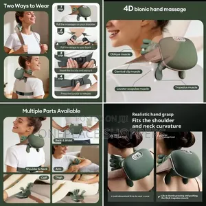 4D Neck Shoulder Massager Deep Tissue Shiatsu Bionic Palm Kneading
