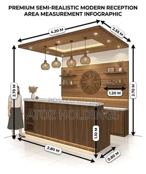 Reception Counters Reception Desks Set Up From 3,500,000/- Book Now