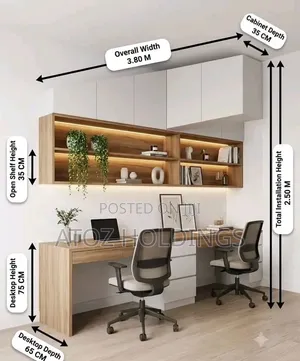 Office Desk Work Stations 2 in One in Any Colour From 2,500,000/-