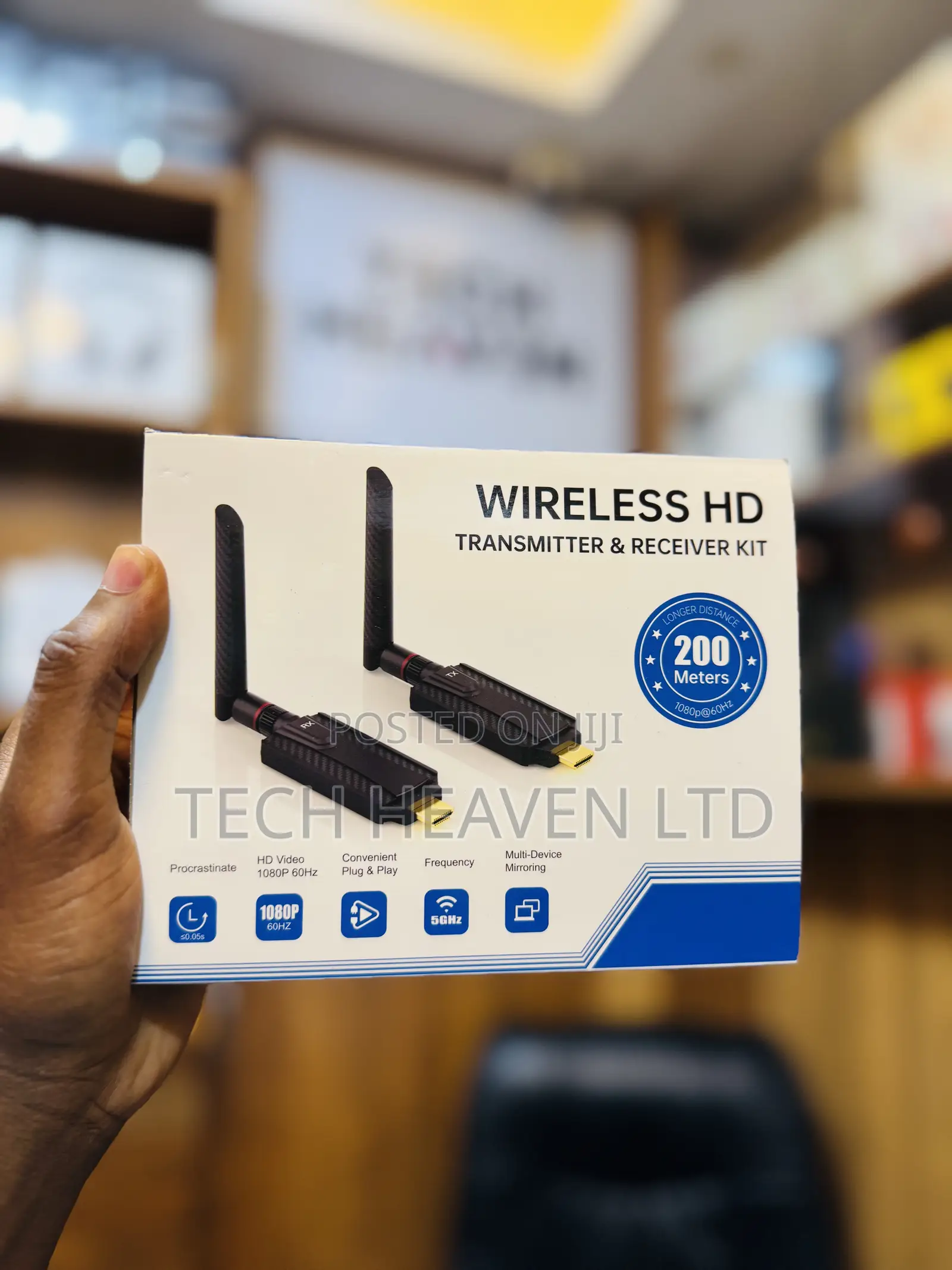 Wireless HDMI Transmitter With Duo Screen Output