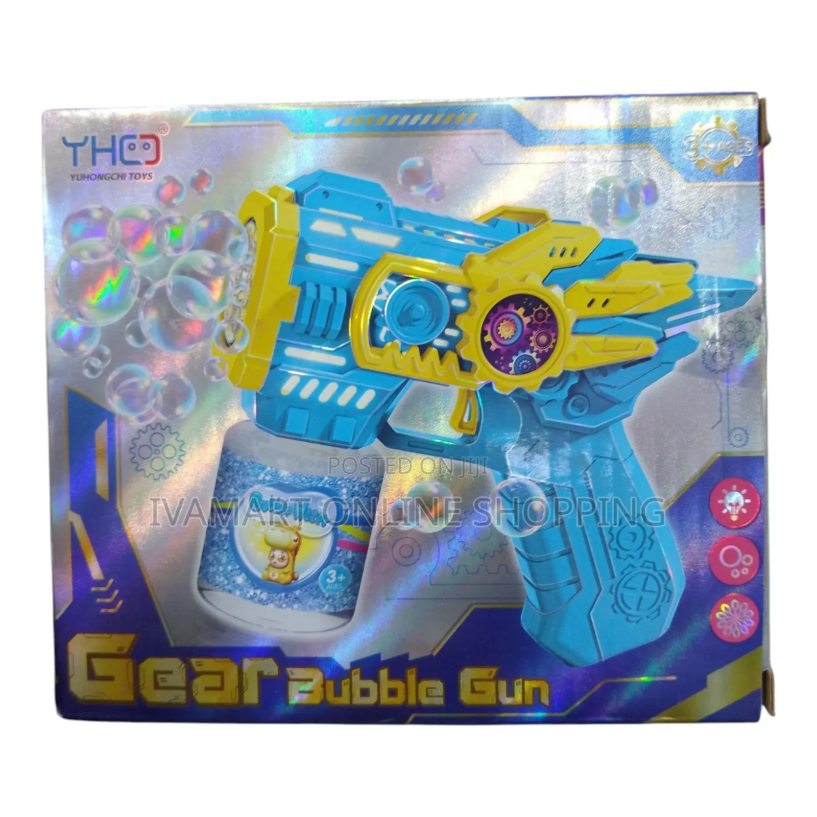 GEAR BUBBLE GUN Toy for Kids – Bubble Blaster for Endless Fun