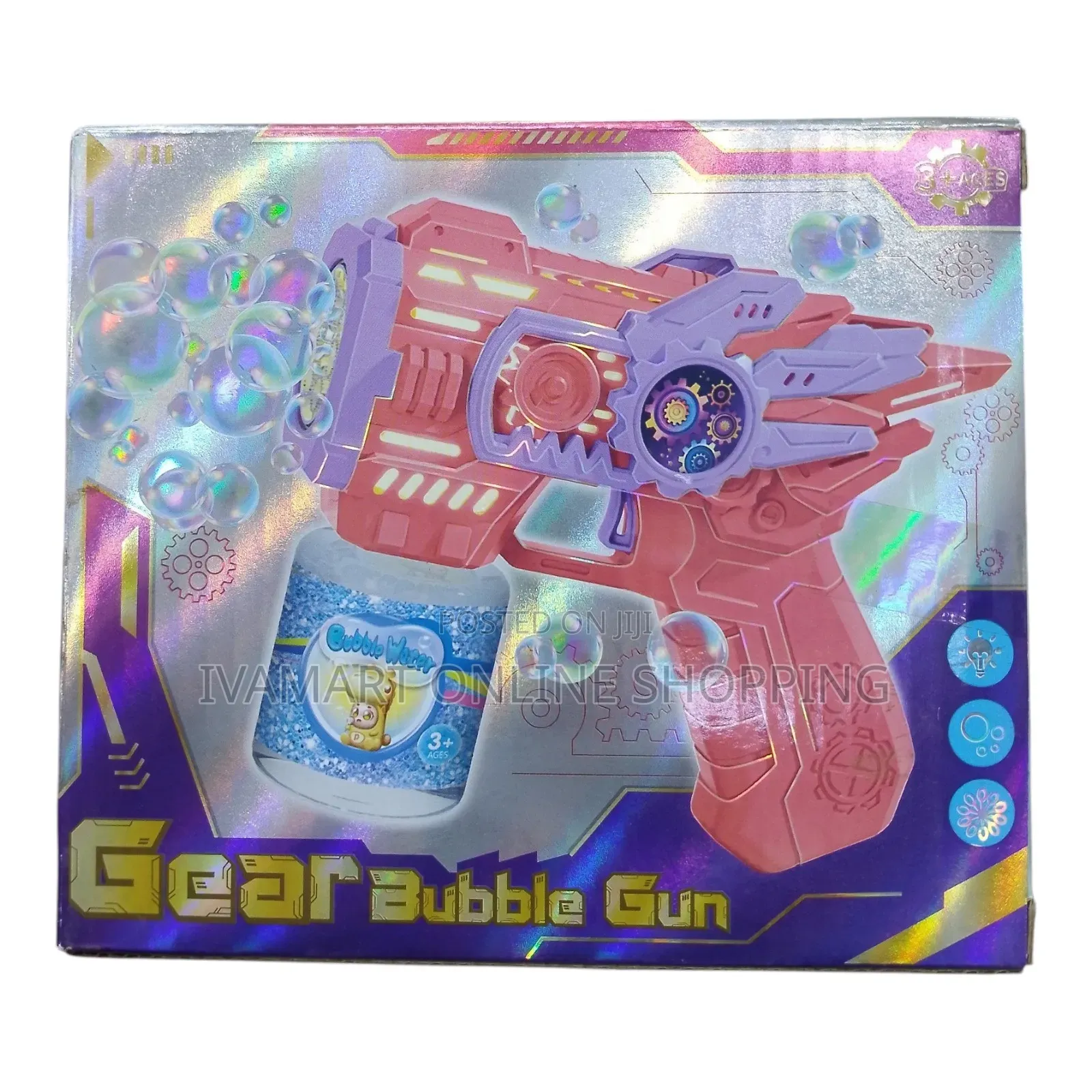 GEAR BUBBLE GUN Toy for Kids – Bubble Blaster for Endless Fun