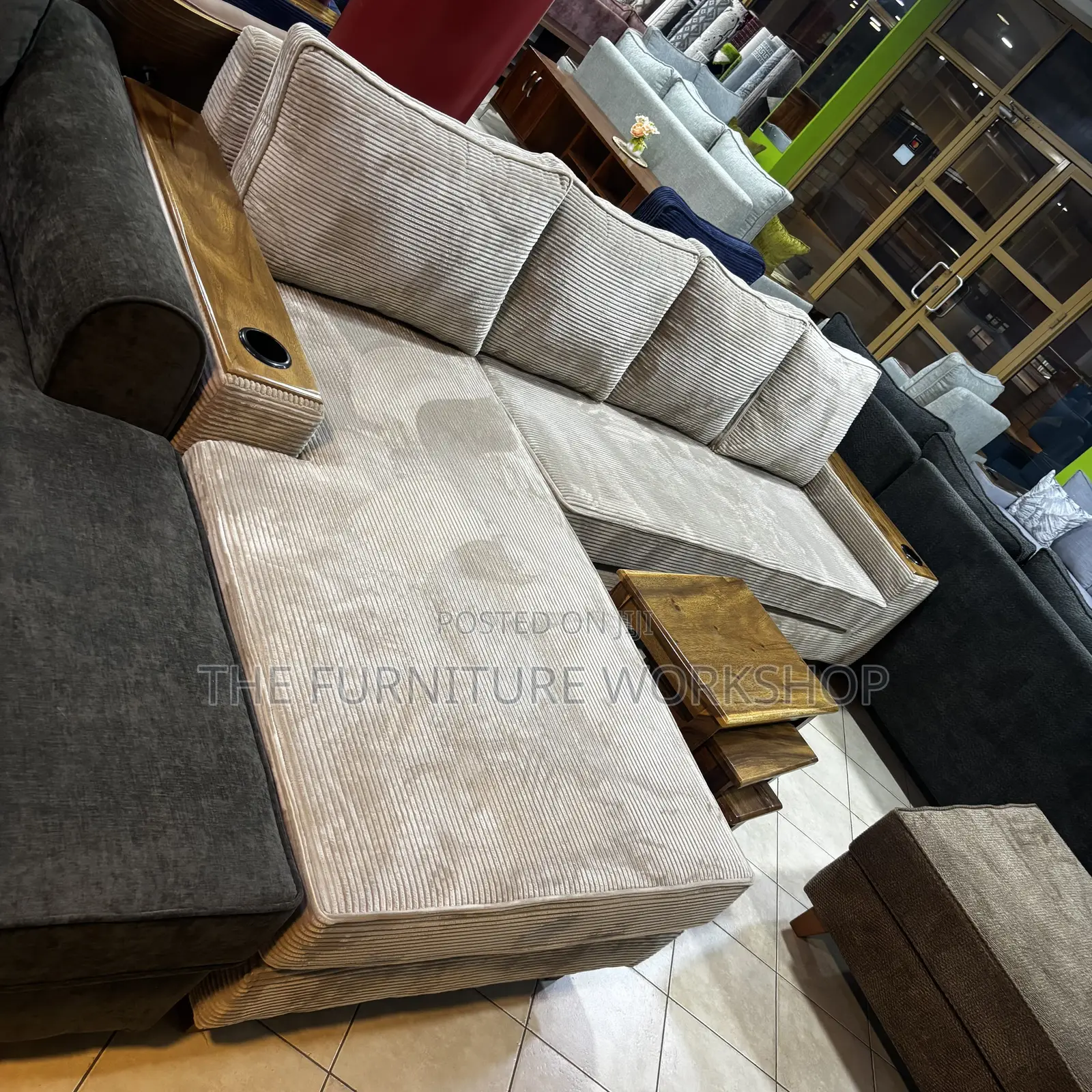 L Sofa in Uganda Ready Now With Springs
