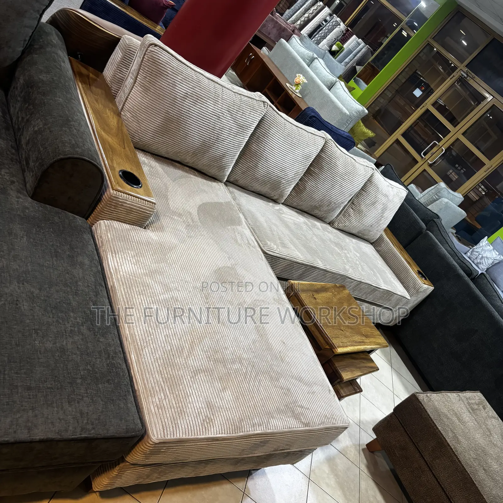 L Sofa in Uganda Ready Now With Springs
