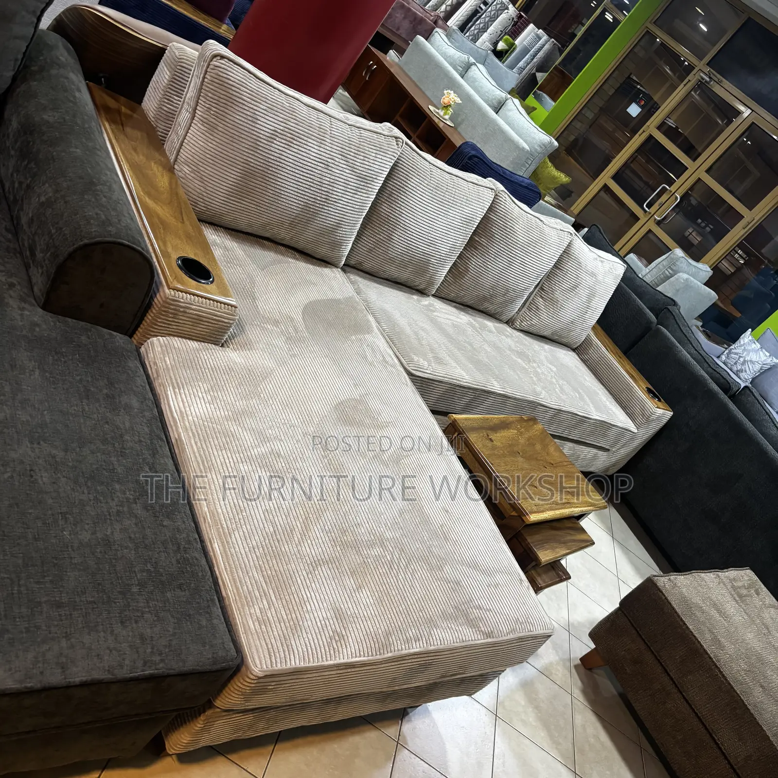 L Sofa in Uganda Ready Now With Springs