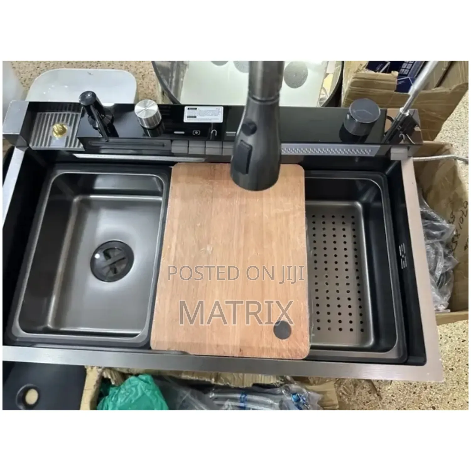 Smart Kitchen Sink With Water Fall and Piano Keys