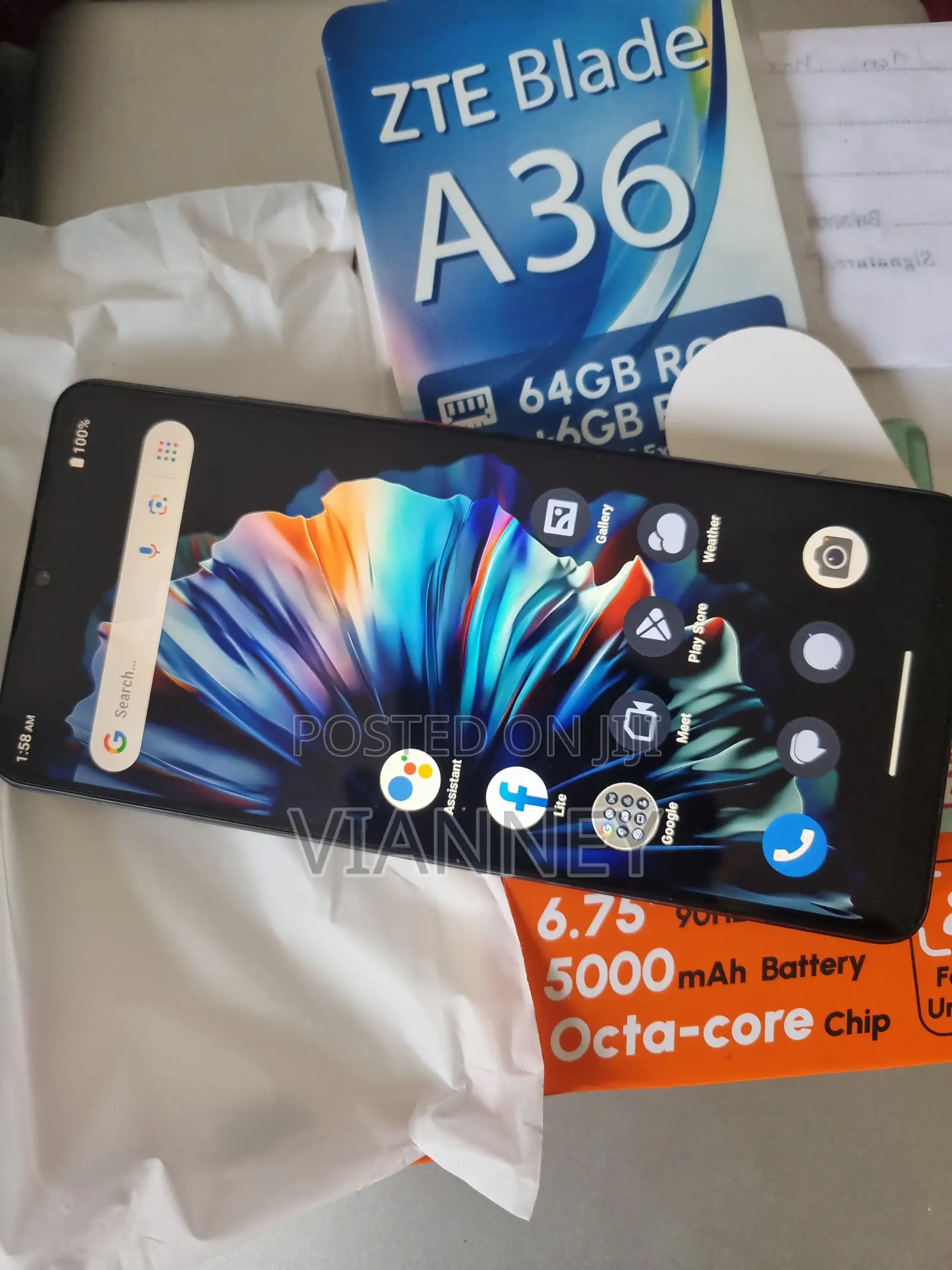 New ZTE Blade A36 64 GB Black