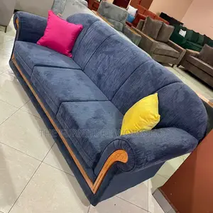 Blue Vintage Sofa . Springs Inside . Artistic