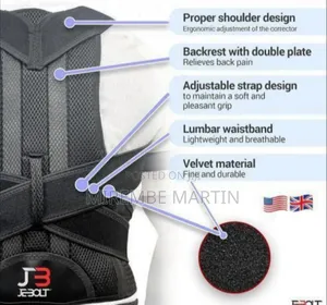 Ergonomic Posture Corrector and Back Support Brace - Multicolor