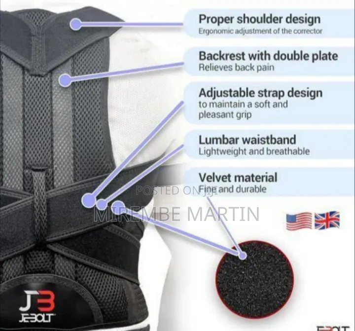 Ergonomic Posture Corrector and Back Support Brace - Multicolor