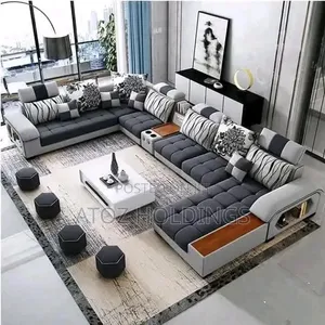 Sofas/U Sofas Full Set + Center Table,4 Poufs 11 Pillows 3,50,000/-