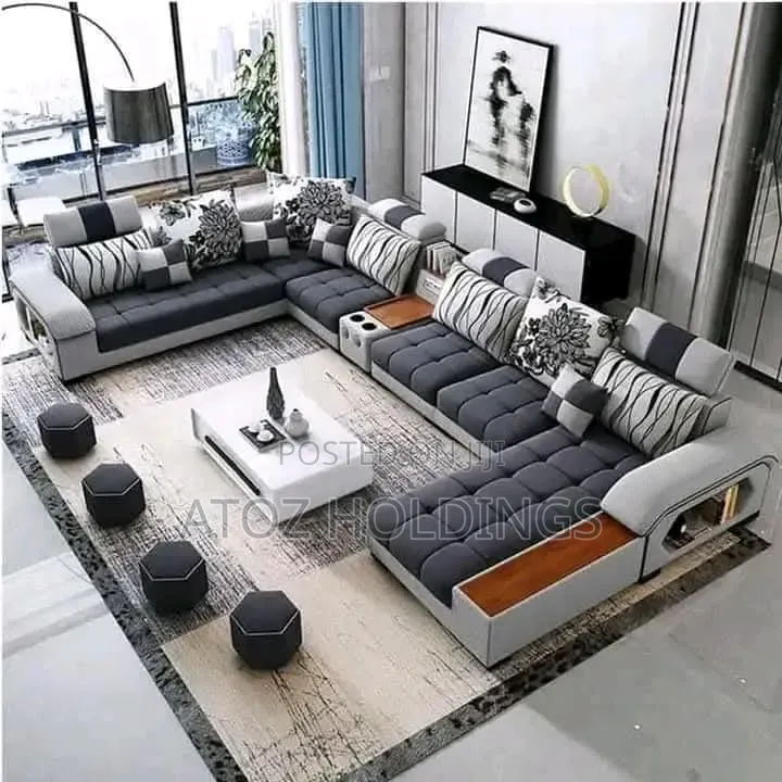 Sofas/U Sofas Full Set + Center Table,4 Poufs 11 Pillows 3,50,000/-