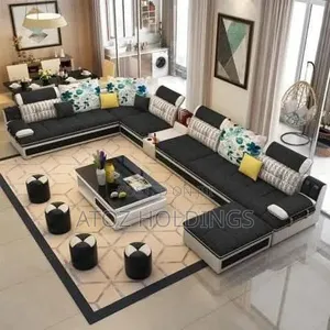 Sofas/U Sofas Full Set + Center Table,4 Poufs 11 Pillows 3,50,000/-