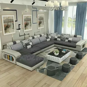 Sofas/U Sofas Full Set + Center Table,4 Poufs 11 Pillows 3,50,000/-