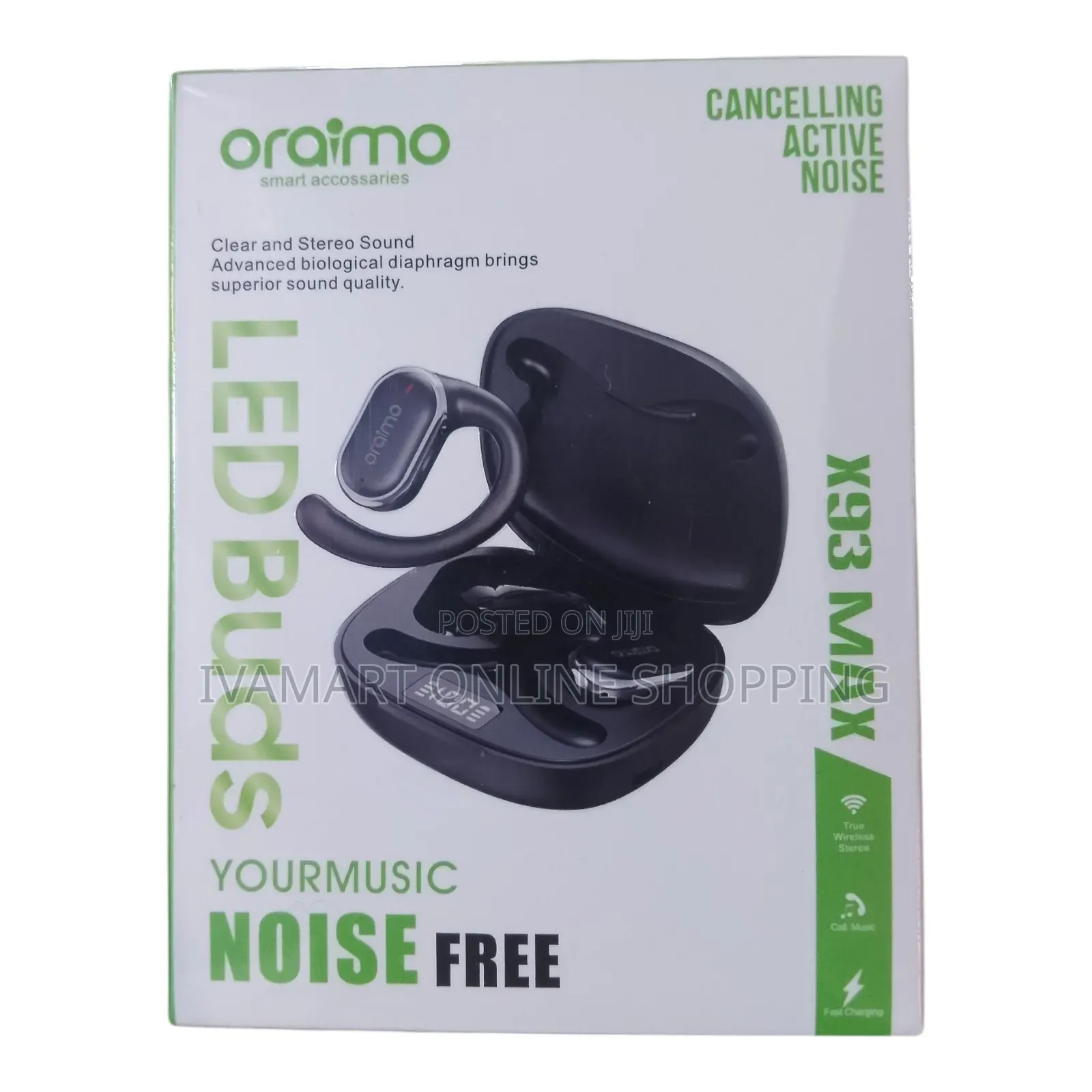Oraimo X93 MAX LED BUDS - Active Noise Cancellation