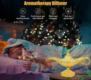 Aladdin's Lamp" Aroma Diffuser With Bluetooth Speaker