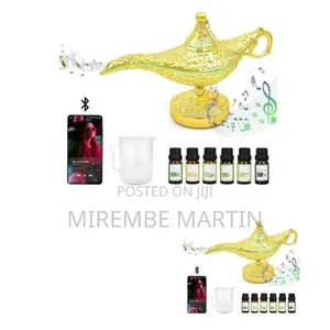 Aladdin's Lamp" Aroma Diffuser With Bluetooth Speaker