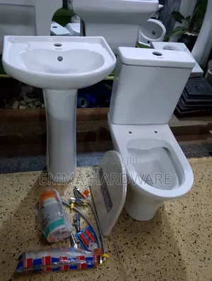 Toilet Seat With Basin Medium Complete Sets With Accessories Frencia