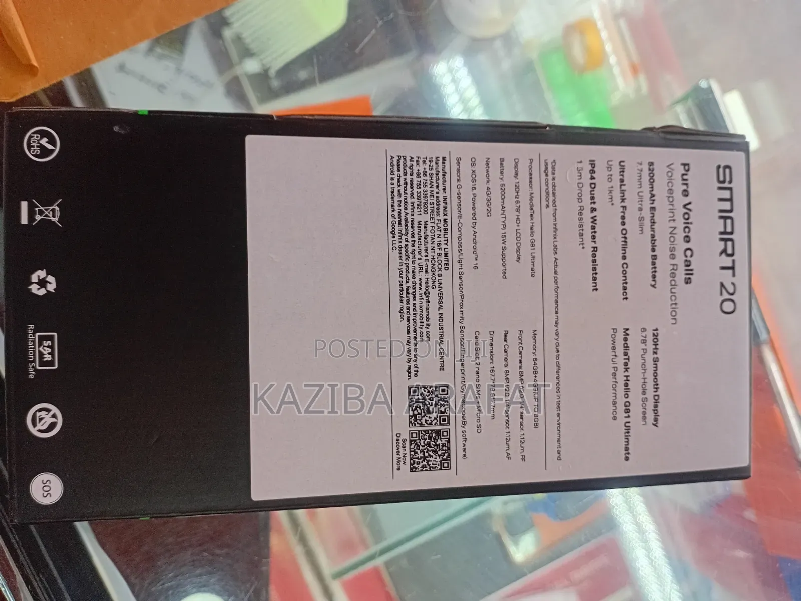 New Infinix Smart 20 64 GB Black