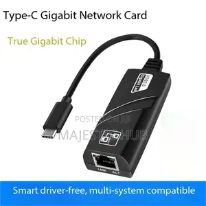Type-C Gigabit Ethernet Adapter, 1000Mbps USB-C to RJ45 Network