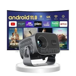 Sleek Portable Smart Projector With Integrated