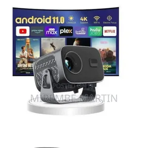 Sleek Portable Smart Projector With Integrated