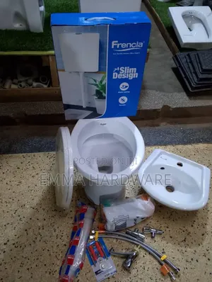 Toilet Seat With Basin Small Complete Set With Accessories Good Qualit