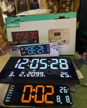 JH8025 Large LED Digital Wall Clock