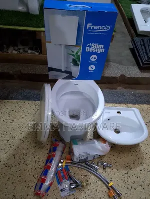 Toilet Seat With Basin Small Complete Set With Accessories Good Qualit