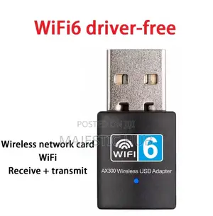 AX300 WiFi 6 USB Adapter, Dual-Band Wireless Dongle for PC Laptop