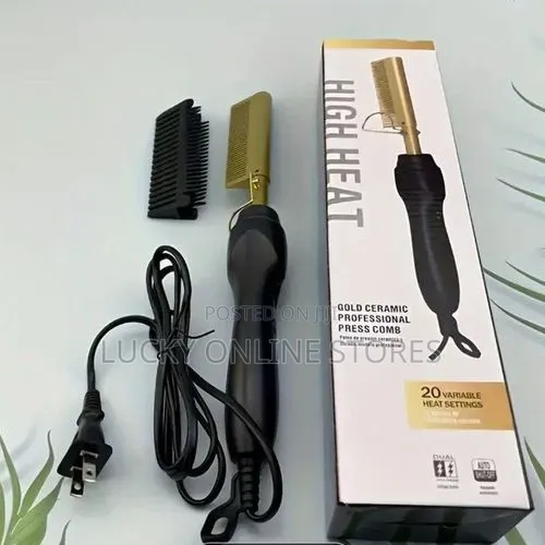 Electric Hot Comb Hair Straightener