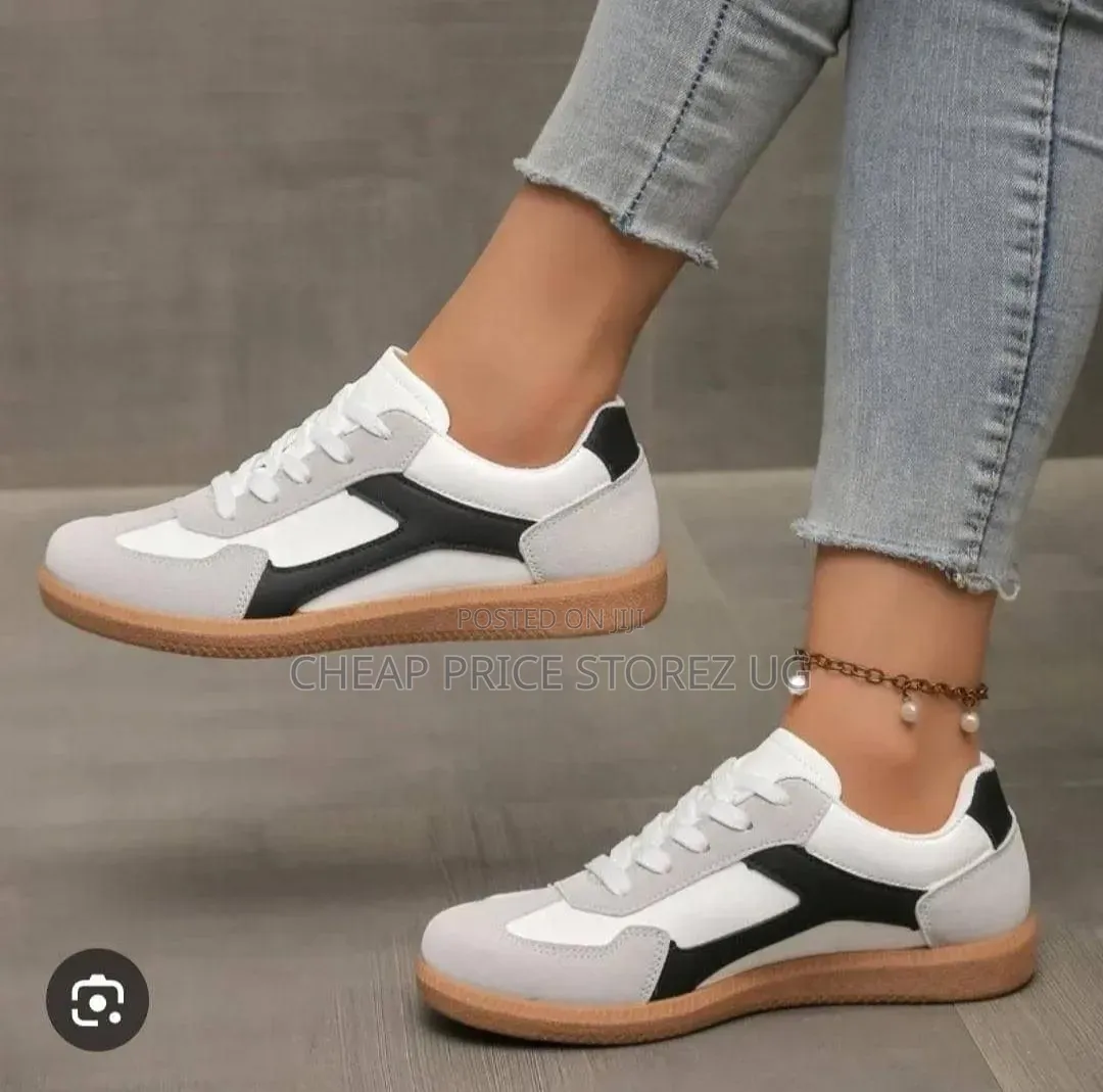 Gary, Cream Ladies Sneakers 