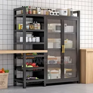 Multi-Functional Kitchen Baker's Rack Pantry Cabinet