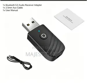 BT 3-in-1 Bluetooth 5.0 Adapter, AUX Audio Transmitter Receiver