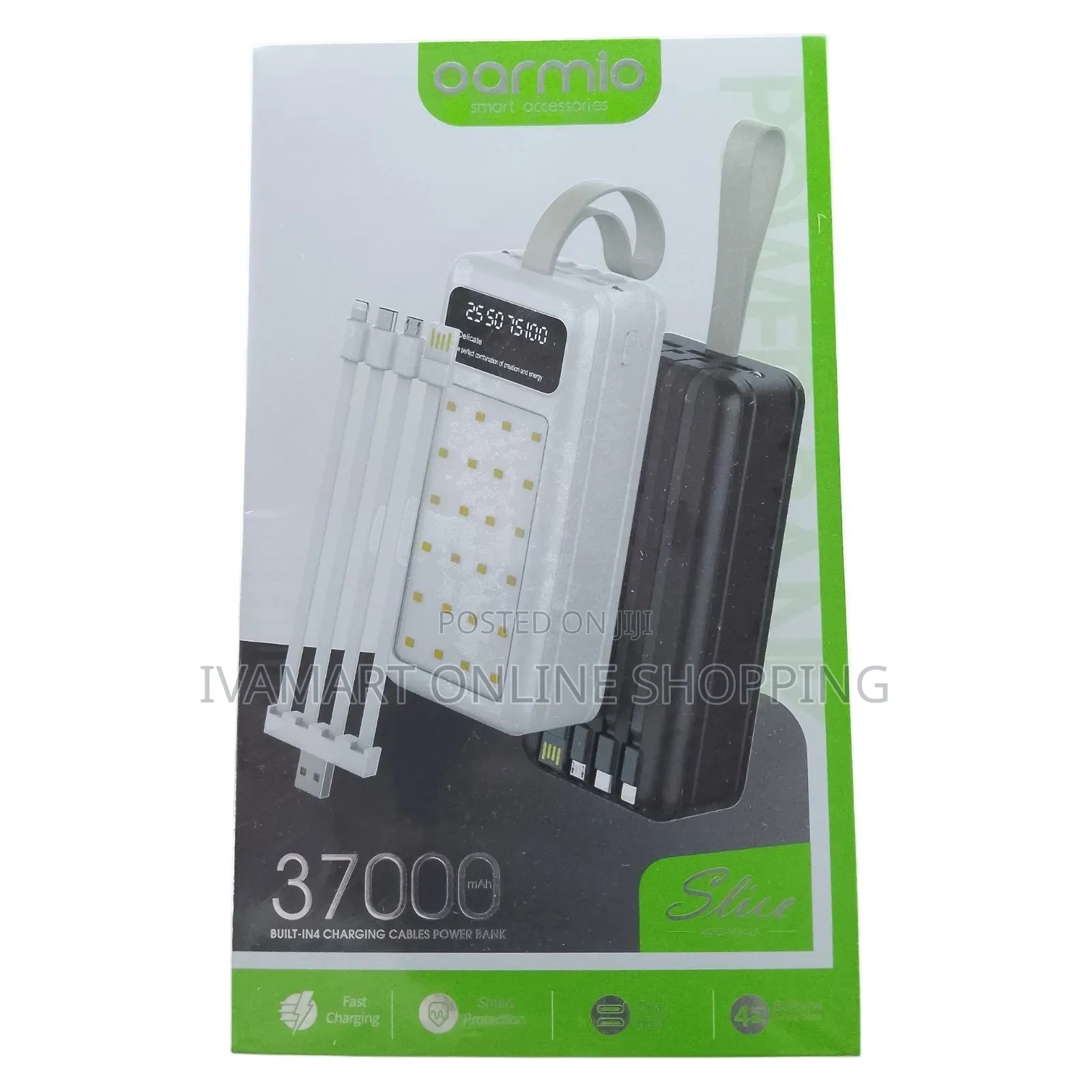 Oarmio 37,000mAh Power Bank - With Emergency Lamp