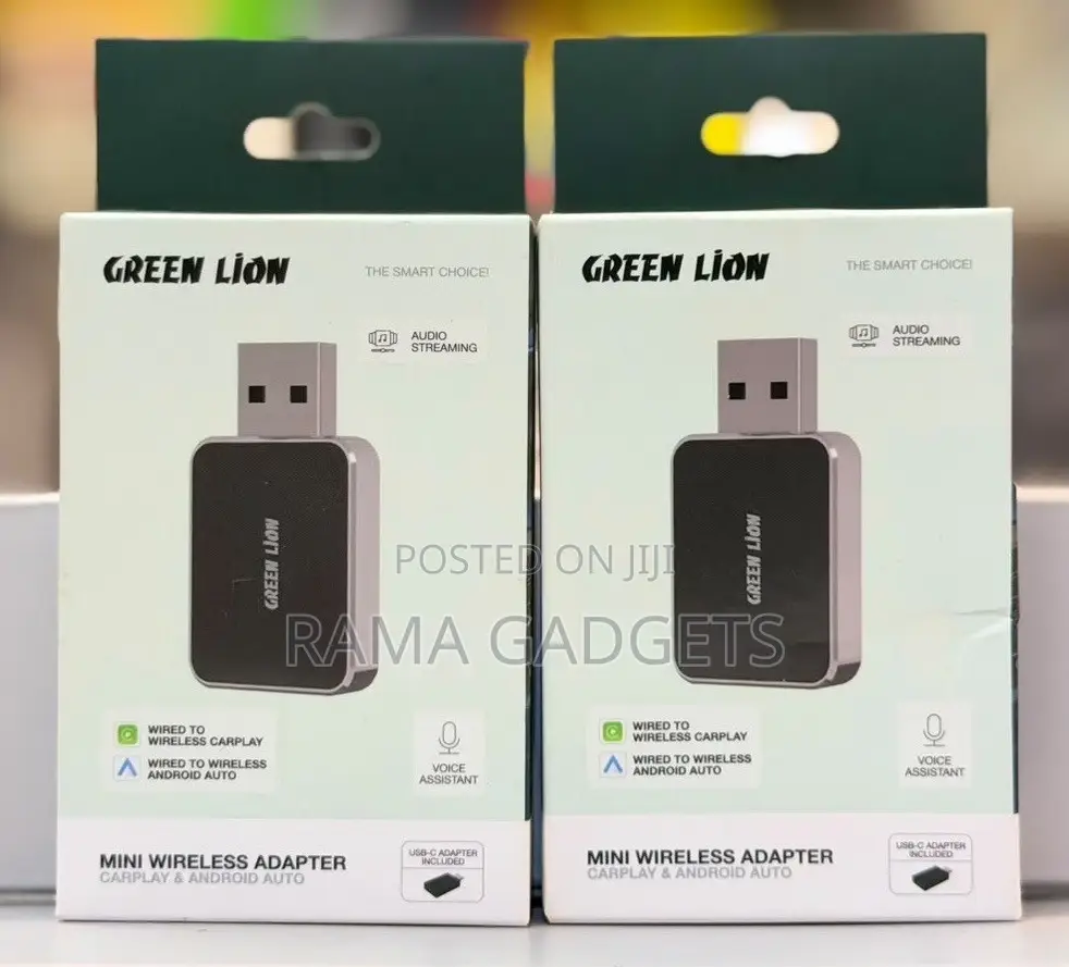 Green Lion Wireless Adapter for CarPlay and Android Auto