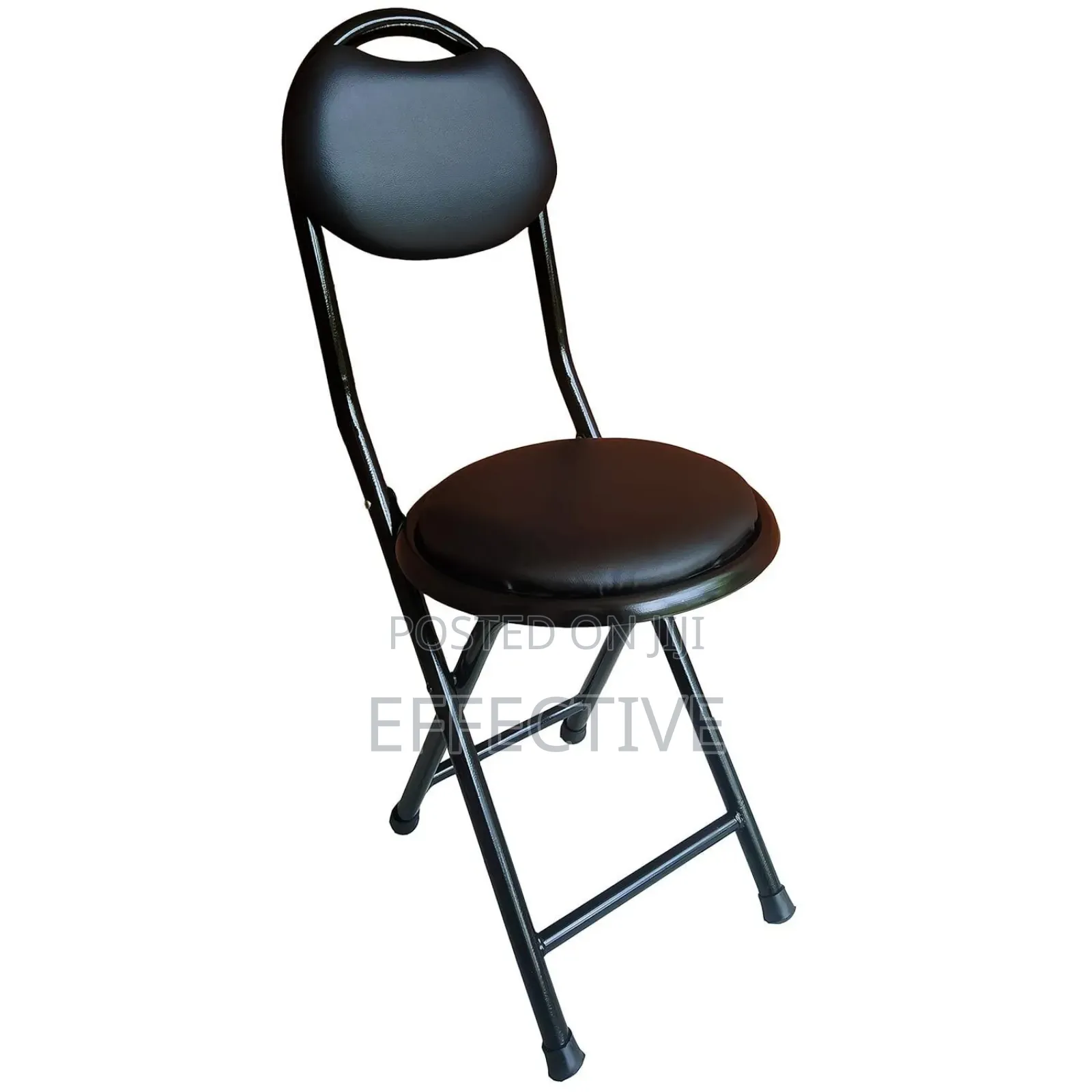 Black Folding Stool