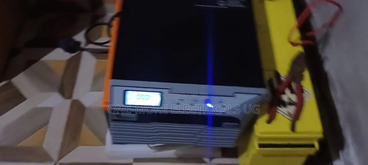 Pure Sine Wave Backup System Battery 200ah12volts and 1100va Inverter