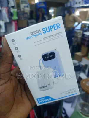 20000mAh Mini Power Bank 4 In1 Built-in Cable Power Bank