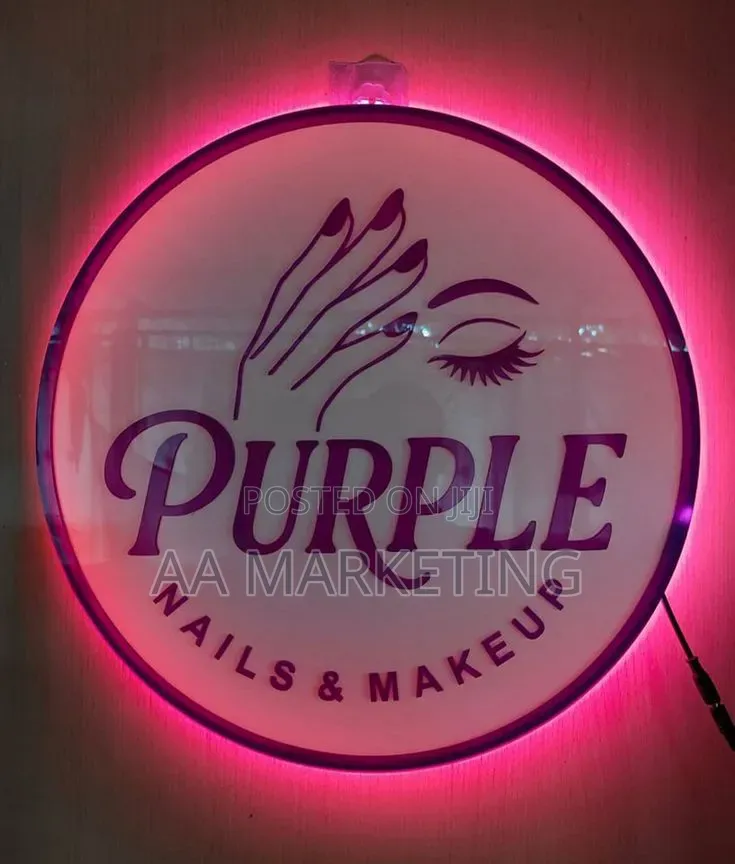 Acrylic Back Light Indoor Logo Signs