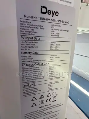 Deye SUN- 20kW Hybrid Inverter 700V Battery 32kW Solar