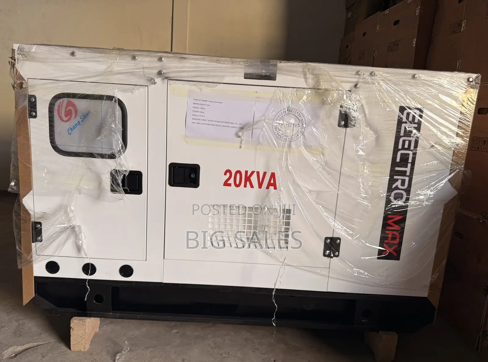 20kva - Diesel Generator 3phase ( Electromax Brand )