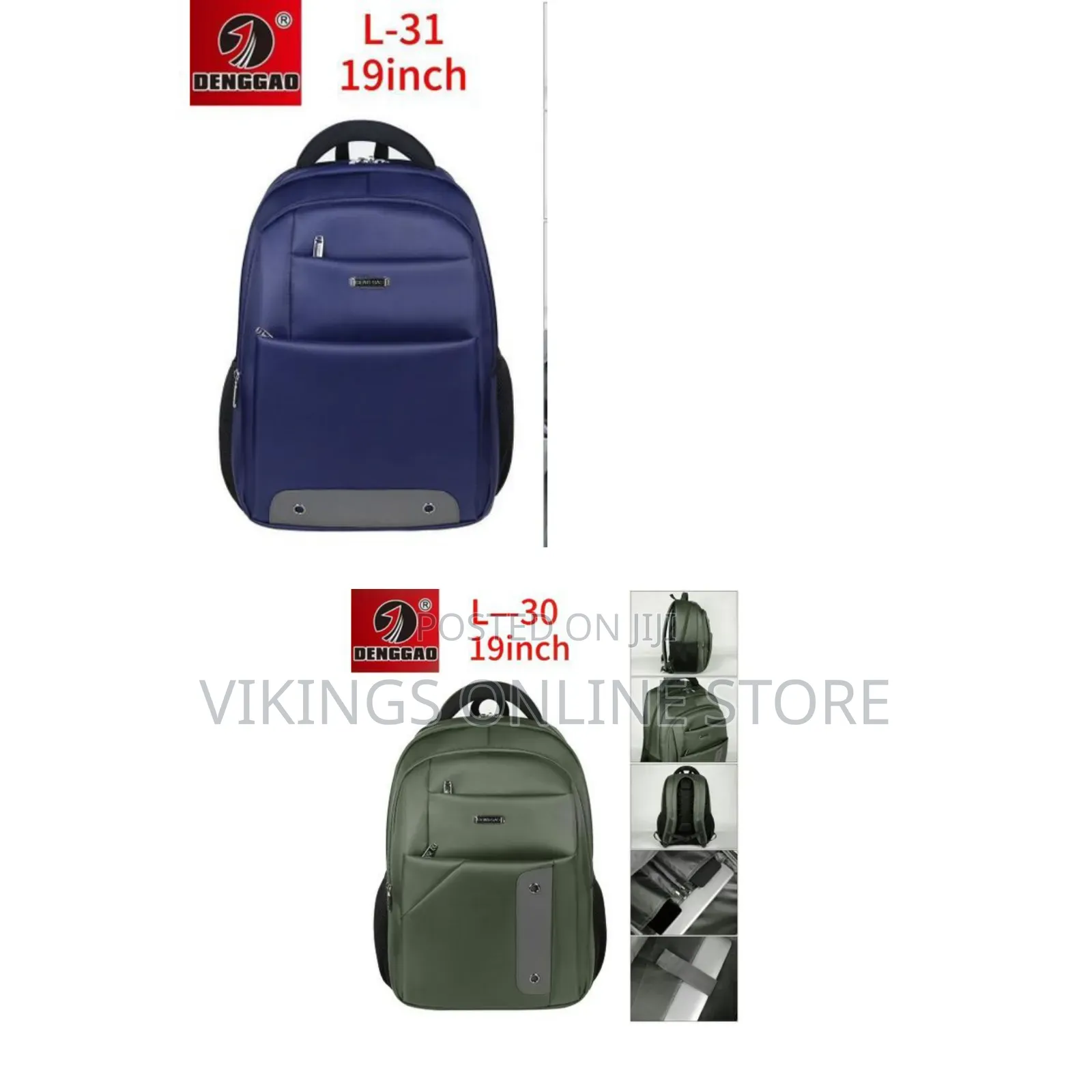 DENGGAO 19 Inch Office Laptop Backpack Travel Student Computer Bag