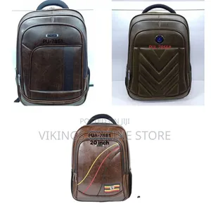 DENGGAO 14.5 Inch Leather Carry-on Travel Backpack Office Bag